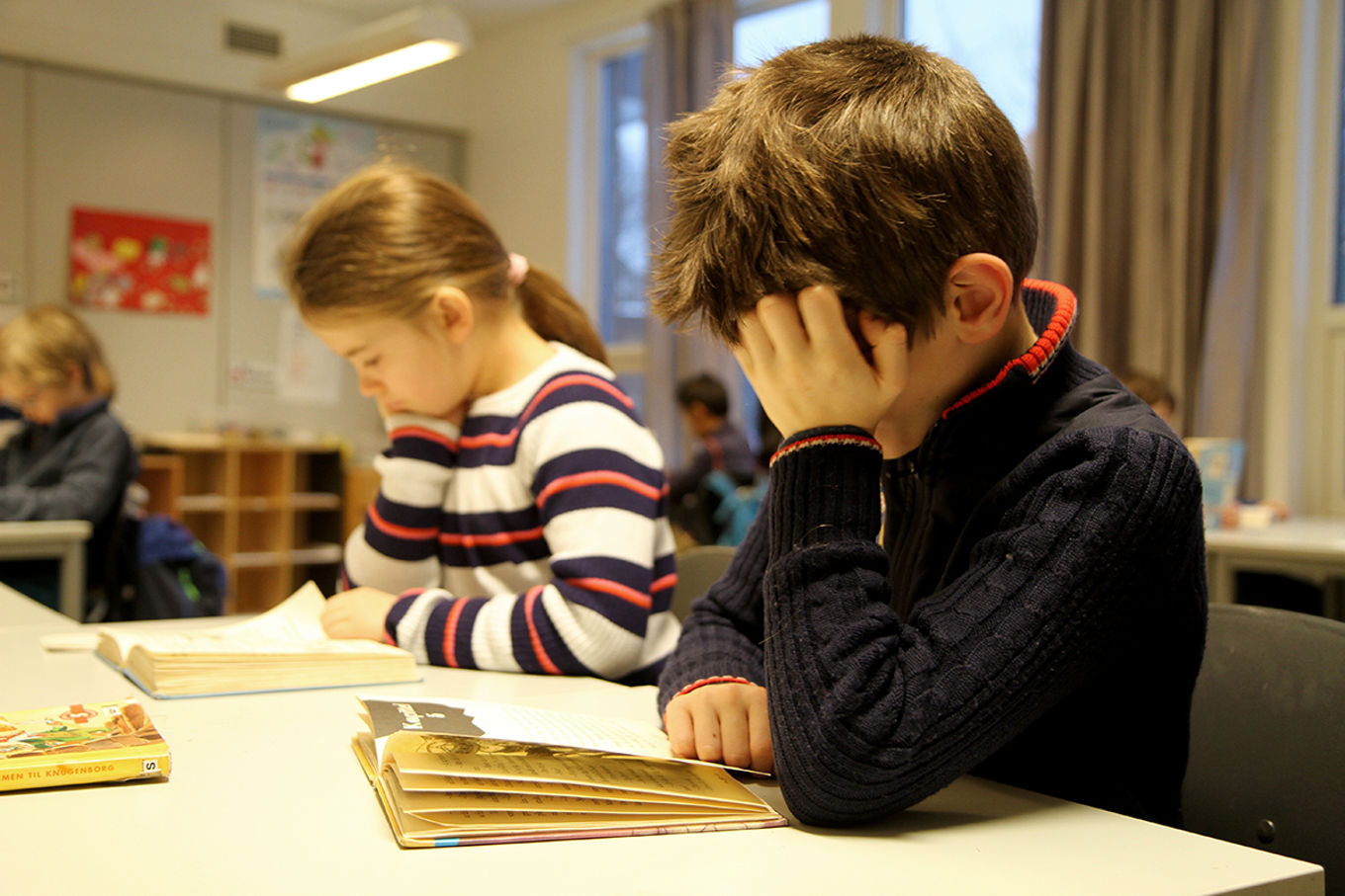 Foto: Heidi M. Skjebstad Elever i klasserommet