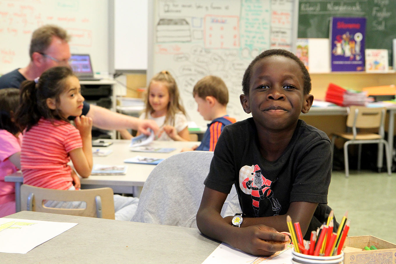 Foto: Heidi M. Skjebstad Gutt i klasserom
