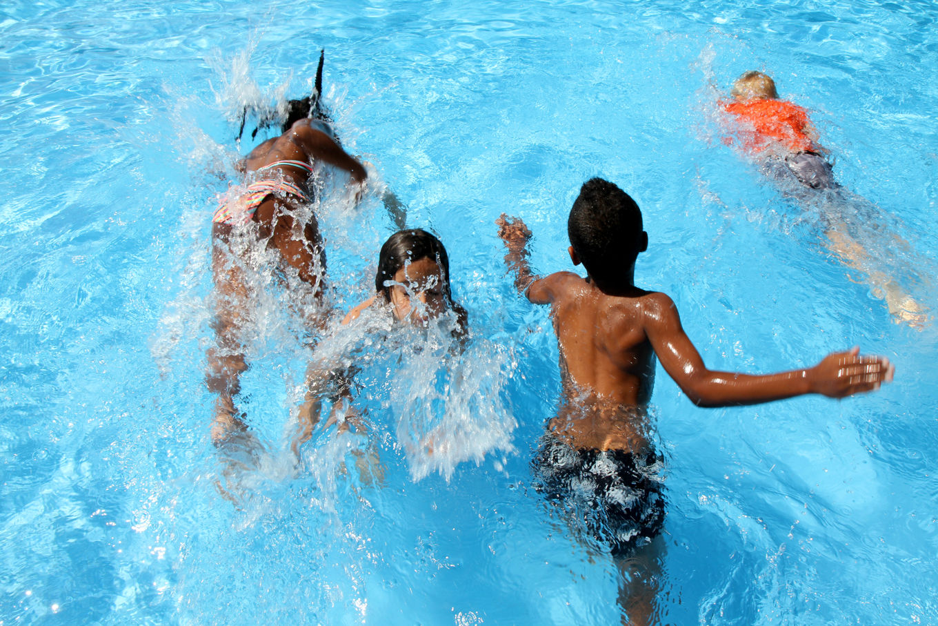 Foto: Heidi M. Skjebstad Svømmeopplæring på Frognerbadet