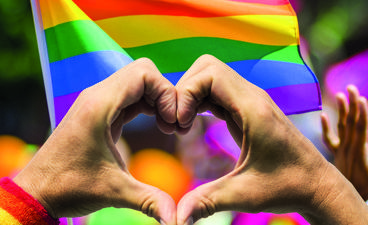 Pride hjerte flagg