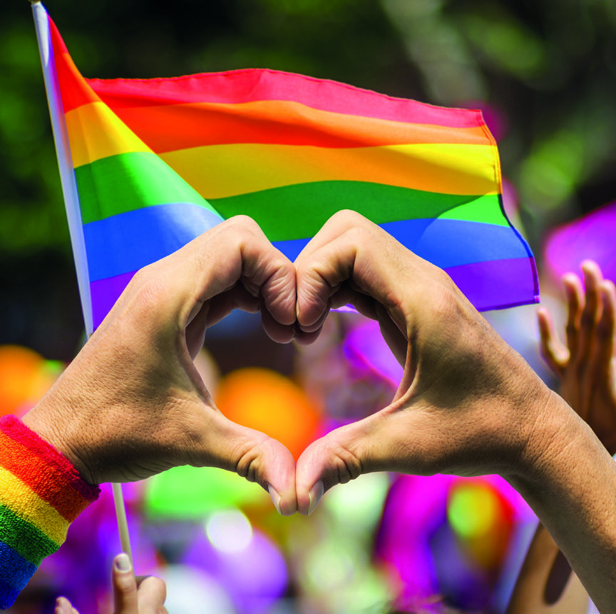 Pride hjerte flagg